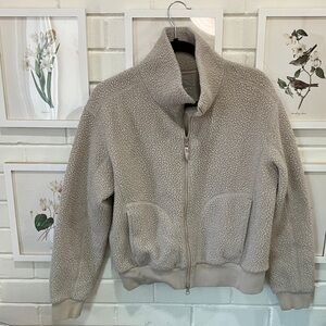 Everlane Cream Teddy Jacket